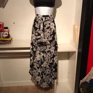 Shorts with attached skirt